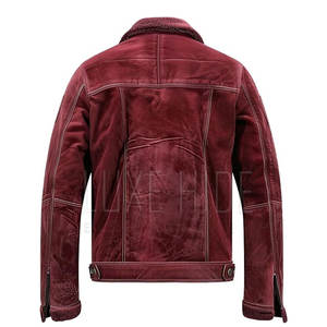 Custom Design <b>Suede</b> Leather <b>Jacket</b> Solid Color <b>Men</b> Leather <b>Jacket</b> Streetwear <b>Suede</b> Leather <b>Jacket</b> In Low Moq - Product Image 2