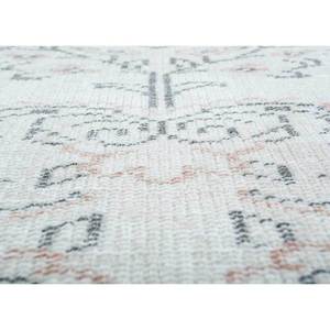 Tapis en laine noué à la main vintage ivoire, motif médaillon abstrait rectangulaire pour salon et couloir, fait main Pae-1487 - Product Image 3