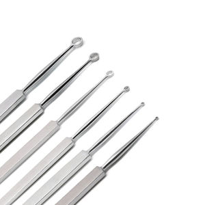 Juego de Curetas Dérmicas Manuales de Alta Calidad de 6 Piezas, 1 mm-6 mm, Acero Inoxidable de Grado Médico, Instrumentos Quirúrgicos con Certificación CE, ORL - Product Image 2