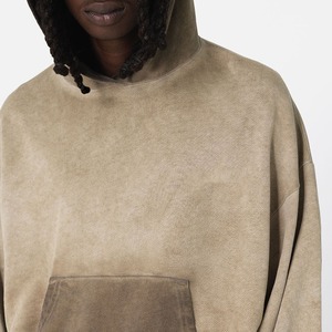 Sweats à capuche confortables pour hommes 100% coton respirant imperméable automne hiver saison Design Premium épaule tombante - Product Image 6