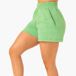 Pantalones cortos de entrenamiento transpirables de tiro alto para mujer Estilo motorista Ropa de gimnasio de yoga - Product Image 3