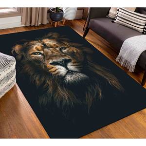 Alfombra de León, Alfombra de Regalo para Amantes de los Leones, Alfombra para la Cueva del Hombre, Alfombra de Animales, Alfombra Suave No Tejida - Product Image 3