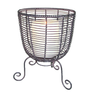 Portavelas decorativo de alambre sólido Portavelas de malla de alambre de hierro Portavelas Premium Venta al por mayor barata directa de fábrica Votiva - Product Image 1
