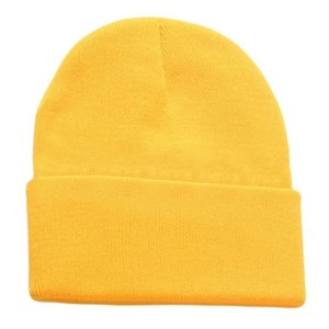 Haute qualité vente chaude femmes hommes couleur unie Beanie personnalisé teint broderie Logo acrylique blanc plaine tricoté chaud hiver chapeaux - Product Image 2