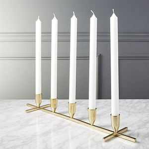 เชิงเทียนโลหะสีทองและสีดำ13-ผู้ถือเชิงเทียนแขน - Product Image 3