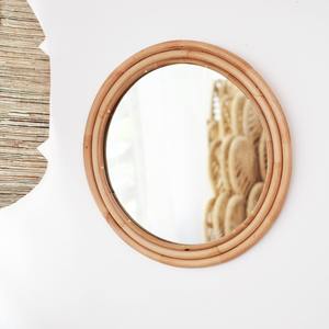 Circle <b>large</b> <b>wall</b> <b>mirrors</b> <b>for</b> sale natural rattan <b>round</b> <b>wall</b>-mount <b>mirror</b> wholesale from Vietnam - Product Image 5