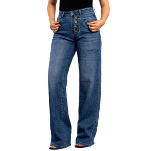 Nouvelle fille taille haute jambe droite lâche maman Denim pantalon haute qualité femmes Baggy petit ami jean pour dames mode pantalon - Product Image 6