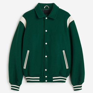 Logotipo personalizado mangas de cuero negro bordado pareja universidad béisbol chaqueta de los hombres Letterman Light Varsity chaqueta para los hombres - Product Image 1