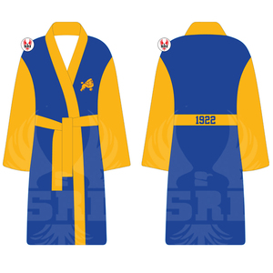 Bata de Satén Bordada de la Hermandad Sigma Gamma Rho para Mujer |   Pijamas de Seda de Poliéster Sublimados para Mujer de la Hermandad SGRho, Ropa de Dormir - Product Image 5