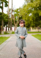 Kurta long formel de haute qualité pour garçons, style traditionnel indien, idéal pour l'Aïd, les mariages et les fêtes, en coton entièrement cousu, prêt à porter, séchage rapide, moderne