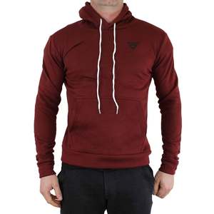 Sudaderas con capucha de calidad al por mayor de peso pesado de algodón con capucha de los hombres de gran tamaño de impresión personalizada pulóver sudaderas con capucha de algodón - Product Image 2