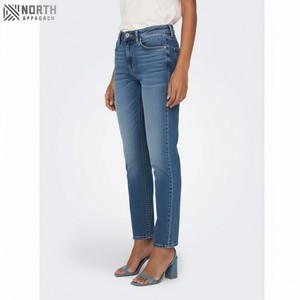 2025 moda mujer alta delgada cintura Denim recto Fit Jeans pantalones señoras Sexy moda estiramiento lápiz pantalones Jeans mujeres - Product Image 3