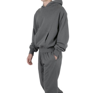 Sweat à capuche court pour hommes de haute qualité Boxy Fit sans ficelles surdimensionné pour sweat à capuche imprimé bouffant 100% coton taille XL - Product Image 6