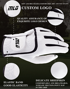 Bán buôn Chất <span class=keywords><strong>l</strong></span>ượng cao Găng Tay Golf da cừu với biểu tượng tùy chỉnh thoáng khí chính hãng PU da người đàn ông OEM Găng tay ngoài trời da cừu - Product Image 4