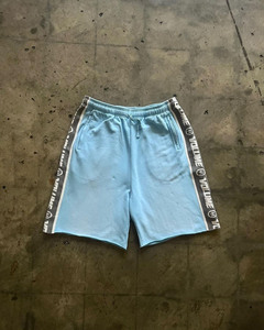 Short à cordon 100% coton délavé vintage pour homme Rayures latérales écologiques délavées à l'acide multicolores pour la saison estivale - Product Image 3