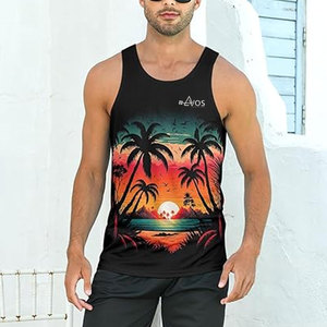Camiseta Deportiva Casual de Punto, Ligera, Transpirable y de Secado Rápido, 100% Algodón, Sin Mangas, para Hombre, Servicio Personalizado OEM - Product Image 5
