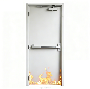 Porte coupe-feu en acier 60/90/120/180 minutes, cadre galvanisé, métal creux, moderne, <span class=keywords><strong>sortie</strong></span> <span class=keywords><strong>de</strong></span> <span class=keywords><strong>secours</strong></span> commerciale insonorisée et ignifugée - Product Image 3