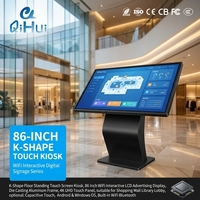 Kiosco de Autoservicio con Pantalla Táctil de 86 Pulgadas, Pantalla Inteligente Comercial Android para Vestíbulo, OEM