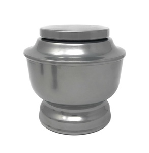 Metal Urns Handcrafted Aluminum Cremation Adult Urn Simple Design Aluminum Polished <b>Keepsake</b> Urns for Sale - Product Image 1