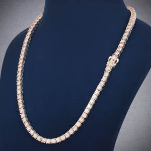 Chaîne personnalisée de haute qualité pour bijoux fins Hip Hop Collier de tennis en moissanite et diamant Chaîne de tennis en argent 925 de 5mm - Product Image 5