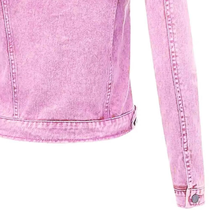 Chaqueta Vaquera para Mujer OEM, Otoño Invierno, Casual, 100% Algodón, Secado Rápido, Transpirable, Talla Grande, con Botones - Product Image 5