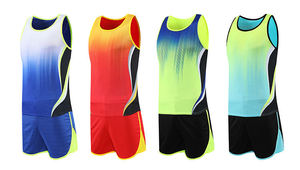 Fabricación en fábrica, cómodo uniforme de atletismo para correr al aire libre, conjuntos de ropa deportiva para gimnasio, uniformes para correr personalizados - Product Image 6