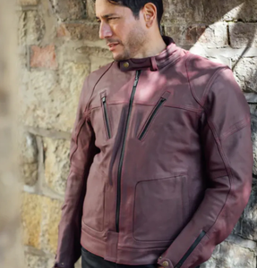 Chaqueta de motocicleta de cuero genuino Premium Protección CE de cuerpo completo Transpirable y a prueba de viento Características de talla grande - Product Image 4
