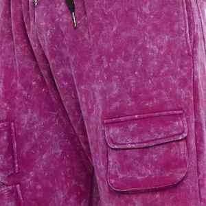 Custom Logo Men's Jogger <b>Trousers</b> High Quality 100% Cotton Heavyweight Oversized Acid Wash Casual Style Canvas - Product Image 4