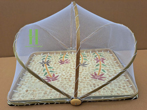 Assiettes de présentation en bambou de haute qualité, écologiques, style bohème, élégantes pour la décoration de table, mariages de luxe - Product Image 5