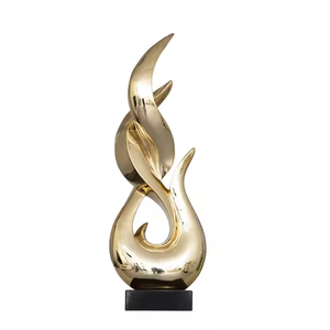 Home Decor Modern Luxury Abstract Indoor Chinese Fengshui <b>Large</b> Sculpture Gold Sculpture - Product Image 4
