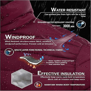 Vestes en peluche temps froid hiver manteau en peluche à bulles veste pour hommes vestes en duvet de haute qualité fabriquées par Dress Sports - Product Image 5