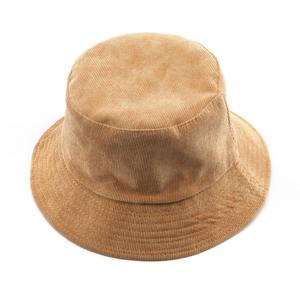 2025 très demandé unisexe chapeau conception personnalisée OEM broderie Logo uni couleur unie femmes hommes réversible velours côtelé seau chapeau - Product Image 3