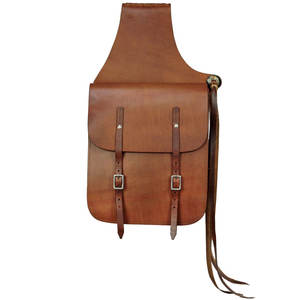 Bolsa de sillín de motocicleta con logotipo personalizado] Bolsa de cuero de bajo precio para tamaño grande con función impermeable Alforja de cuero - Product Image 1