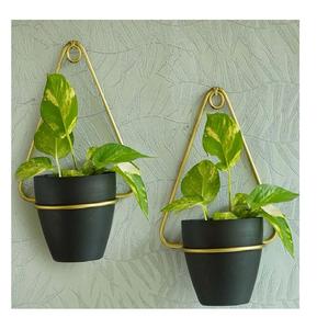 Maceta de metal de hierro galvanizado de alta calidad para flores Maceta de decoración de estilo de granja Juego de 3 - Product Image 5