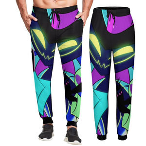 Pantalons de survêtement en toile à sublimation graphique personnalisée Streetwear, taille mi-élastique, jogging à sublimation, pantalon pour homme lavé - Product Image 3