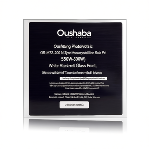 แผงโซลาร์เซลล์โมโนคริสตัลไลน์ชนิด N รุ่น OS-M72-200 ของ Oushang กำลังไฟ 550W-600W กระจกด้านหน้าสีขาว - Product Image 2