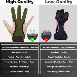 Hot Sale Archery Finger Gloves Protective Gloves for Bow and Arrow Sports Durable and Comfortable Available at Affordable Price - Product Image 4