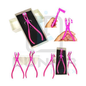 Professional Hair Extension Pro <b>Tape</b> in Press Pliers with Silicone Pads <b>Tape</b>-In Hair Extension Pliers Hot Pink Color - Product Image 1