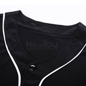 Pakistan Manufacturer Baseball Jersey Button <b>Down</b> Baseball Jersey Solid Color Baseball Jersey - Product Image 3