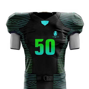 Uniforme de Fútbol Americano Corto Sublimado Personalizado de Alta Calidad, 100% Poliéster, Secado Rápido, Transpirable y Ligero para Hombre - Product Image 3