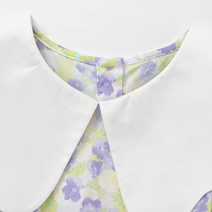 Trendy Boutique robe pour enfants solide manches bouffantes bouton écologique coton filles été tenue décontractée fabricant exportateur - Product Image 2