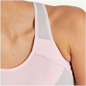 Soutien-gorge de sport pour femme, très tendance, doux, extensible, pour yoga, fitness et entraînement, confortable, bicolore, offrant un bon maintien, pour filles. - Product Image 2