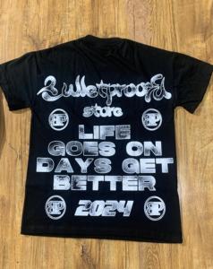 Camiseta de algodón de lujo de alto gramaje para hombre, corte ajustado, hombros caídos, personalizable, estilo hip hop y streetwear - Product Image 6