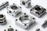 Pièces tournées de haute précision en acier inoxydable et aluminium usinées sur commande par CNC, composants de machines industrielles OEM pour l'usinage