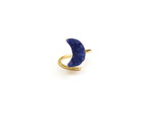 Bague ajustable plaquée or multi-druzy naturelle, cadeau de Noël, cadeau de Nouvel An pour mari, cadeau pour mère - Product Image 2
