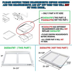 Repuesto de Tapa para Recipiente de Plástico 240364787 de Lifetime Appliance Parts, 25-1/4 X 19 X 2-1/4, Compatible con Refrigeradores Frigidaire - Product Image 4