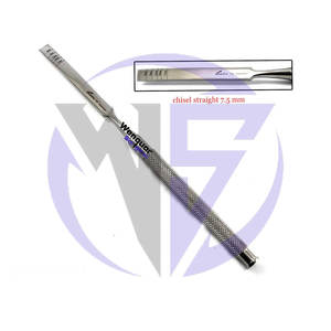 Ensemble de 4 ciseaux chirurgicaux dentaires, ostéotomes pour le fendage et l'élargissement des alvéoles osseuses pour implants, étui zippé - Product Image 6