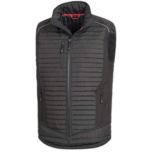 Personnalisé Hommes Épaissir Classique Sans Manches Col Montant Couleur Unie Polyester Matelassé Hiver Coupe-Vent Gilet Bouffant Gilet Outwear - Product Image 1