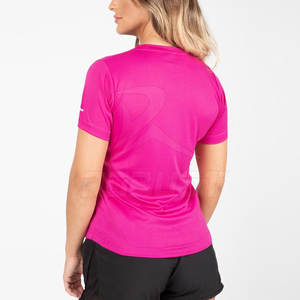 เสื้อยืดคอกลมแขนสั้นสำหรับผู้หญิงผ้าแคนวาสผ้าฝ้ายธรรมดาพิมพ์ลาย - Product Image 4