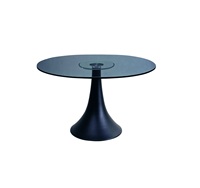 Table basse classique moderne pour bureau à domicile avec métal en fer de haute qualité et bois de manguier de couleur noire pour une utilisation intérieure et extérieure